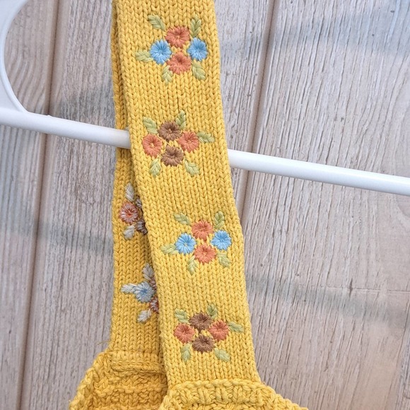 Zara Yellow Flowered Crop Top Size S - Picture 3 of 5